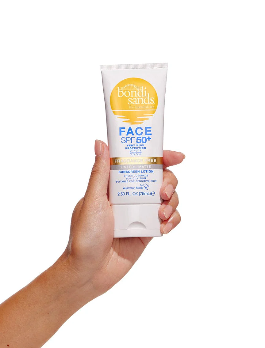 SPF 50+ Fragrance Free Matte Tinted Face Lotion - Image 3